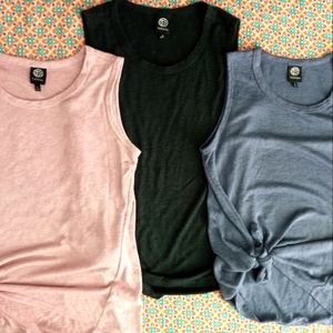 ThreeBobeau yoga workout tees